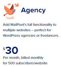 MailPoet Agency Plan